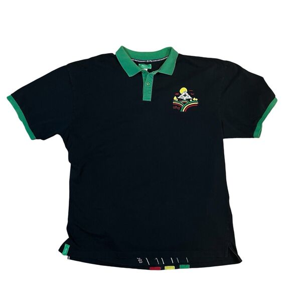 LRG Lifted Research 4XL Polo Shirt Vintage Y2K Bold Embroidered Back Portrait - Picture 2 of 10